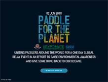 Tablet Screenshot of paddlefortheplanet.org